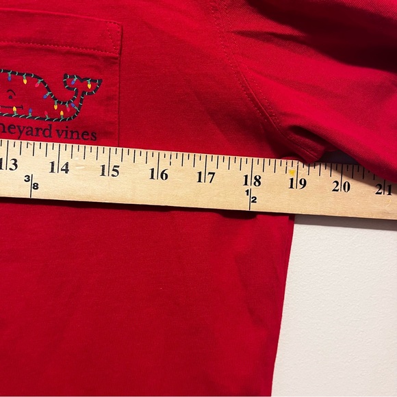 Vineyard Vines Christmas Red Long Sleeve Pullover T Shirt Size X Small - Picture 10 of 10